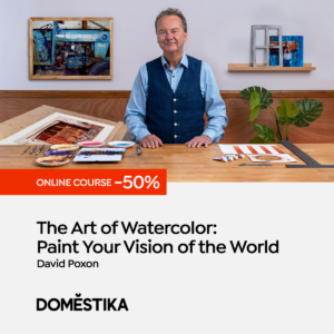 Domestika learn watercolor with a Master. David Poxon shows you how to paint with watercolours.
