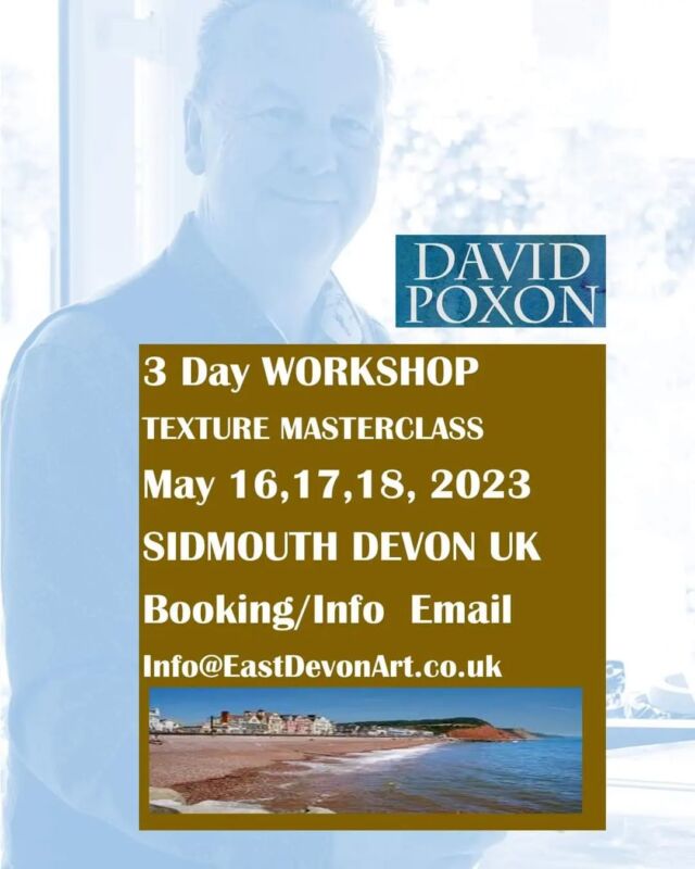 Sidmouth workshop coming soon ! #sidmouth #eastdevon #davidpoxonwatercolour #texture #masterclass #aquarelle #learntopaint #yesitswatercolor @eastdevonart